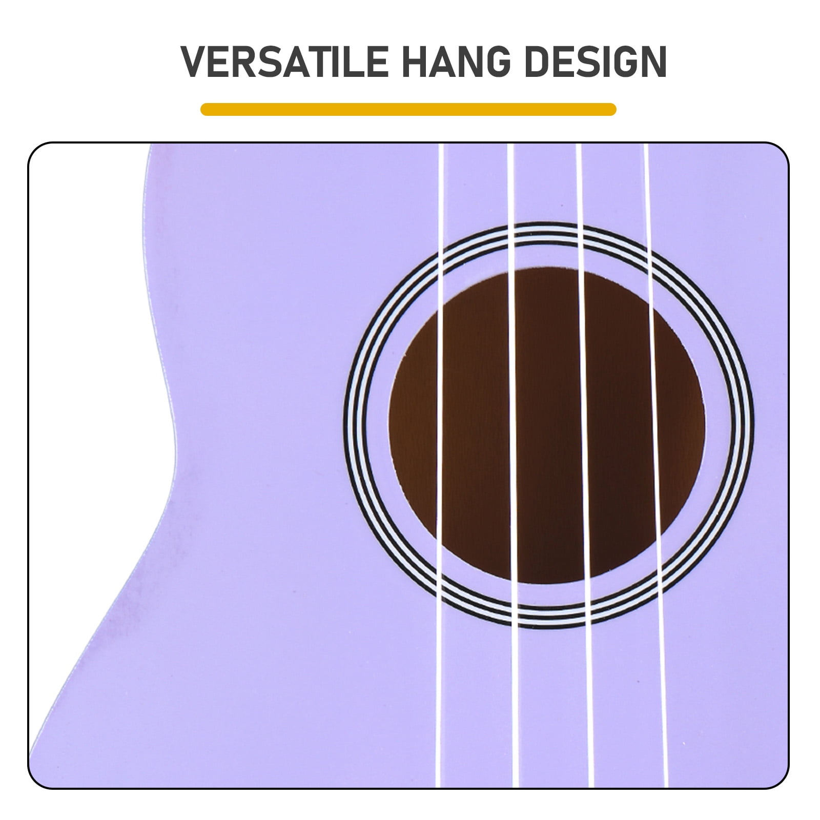 21 Inch Ukulele Beginner Kit with Bag Capo Strap Picks Tuner