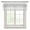 Gray, variant on Black Striped Semi Sheer Valance Curtains Modern Classic Stripe Rustic Country Farmhouse Voile Valances Curtain Rod Pocket Small Window Treatment for Kitchen Bathroom Cafe 54"x18"