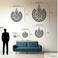 thumbnail image 3 of Violaura Islamic Metal Wall Art - Easy to Install Hanging Perfect for Home, Living Room Decor (36.0" x 28.8"), 3 of 8