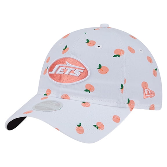 Women's New Era  White New York Jets Fruit Pattern 9TWENTY Adjustable Hat