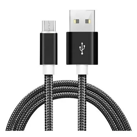 Cable Micro Usb A Usb Android Carga Rápida Negro