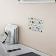 thumbnail image 5 of Yayeee Toggle Light Switch Wall Plate 2-Gang 4.56"x4.48" Decorative Outlet Cover, Red Simple Shapes, 5 of 7