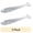 Carolina Chrome, variant on Strike King Rage Swimmer 3 1/4" Pearl Flash Soft Bait Lure