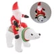 thumbnail image 5 of LED Inflable Santa Bear Riding Blow Up Decoración De Navidad Decoración De Jardín De Jardín Al Aire Libre Decoración Al Aire Libre, 5 of 7
