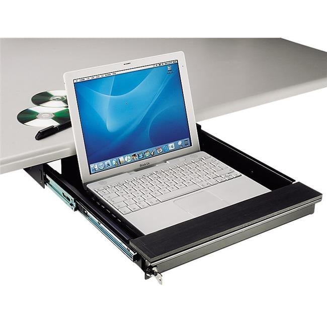 TecNec TNLTD Under Desk Mount Lockable Laptop Drawer for Laptops to 17