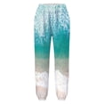 thumbnail image 4 of Pantalones de mujer de longitud completa Verano Casual Cómodo Bolsillo suelto Estampado floral Pantalones Pantalones Odeerbi ODB-2, 4 of 4