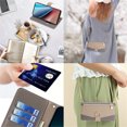 thumbnail image 7 of Decase for Samsung Galaxy S24 Crossbody Wallet Case with Credit Card Slot Holer,Built-in Mirror,Flip PU Leather Stand Shockproof Drop Proof Shoulder Strap Zipper Purse Case Cover,Gray, 7 of 7