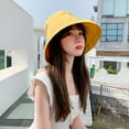 thumbnail image 3 of Cheers.US Women's Bucket Bowknot Hat UV Sun Protection Wide Brim Summer Beach Cap, 3 of 4