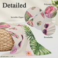 thumbnail image 3 of Summer Flamingo Body Pillow Cover 20 x 54 Inch Decorative Pillow Cover Tropical Plants Botanical Floral Rustic Lumbar Pillowcase Seasonal Rectangle Cushion Case for Couch Sofa Bed Living Room, 3 of 9