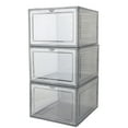 thumbnail image 2 of Shoe Organizer, 3 Tier Magnetic Door Shoe Container  for Home, 2 of 7