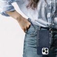 thumbnail image 5 of For Iphone 14 Pro Crossbody Lanyard Wallet Card Bag Phone Case(Dark Blue),iPhone 12, 5 of 5