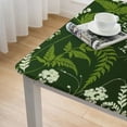 thumbnail image 5 of Acheng Fern Leaf Pattern Square Tablecloth Waterproof Resistant Fabric 100% Polyester Fiber 52*52, 5 of 8