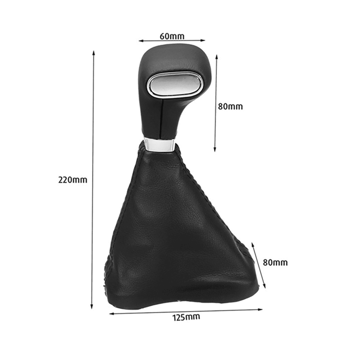 Car Automatic Gear Stick Shift Knob With Leather Cover For VW Tiguan MK5 2006-2011 Shifting Knob