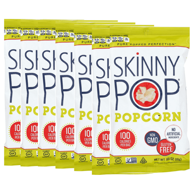SkinnyPop Popcorn Gluten Free Dairy Free NonGMO Healthy Snacks Skinny