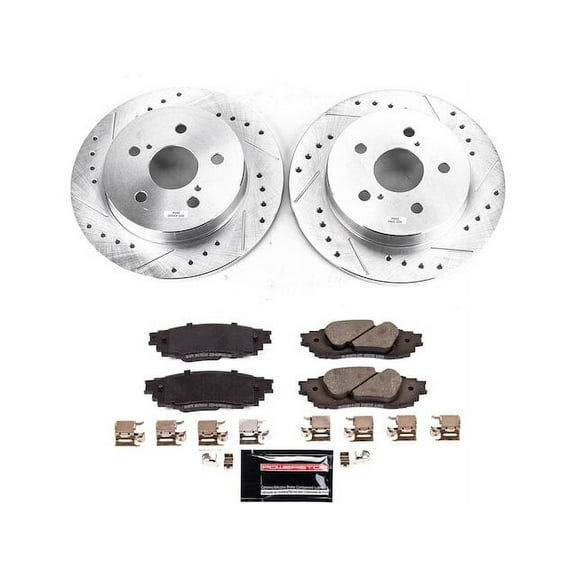 Rear Brake Pad and Rotor Kit - Compatible with 2018 - 2025 Toyota Camry 2019 2020 2021 2022 2023 2024