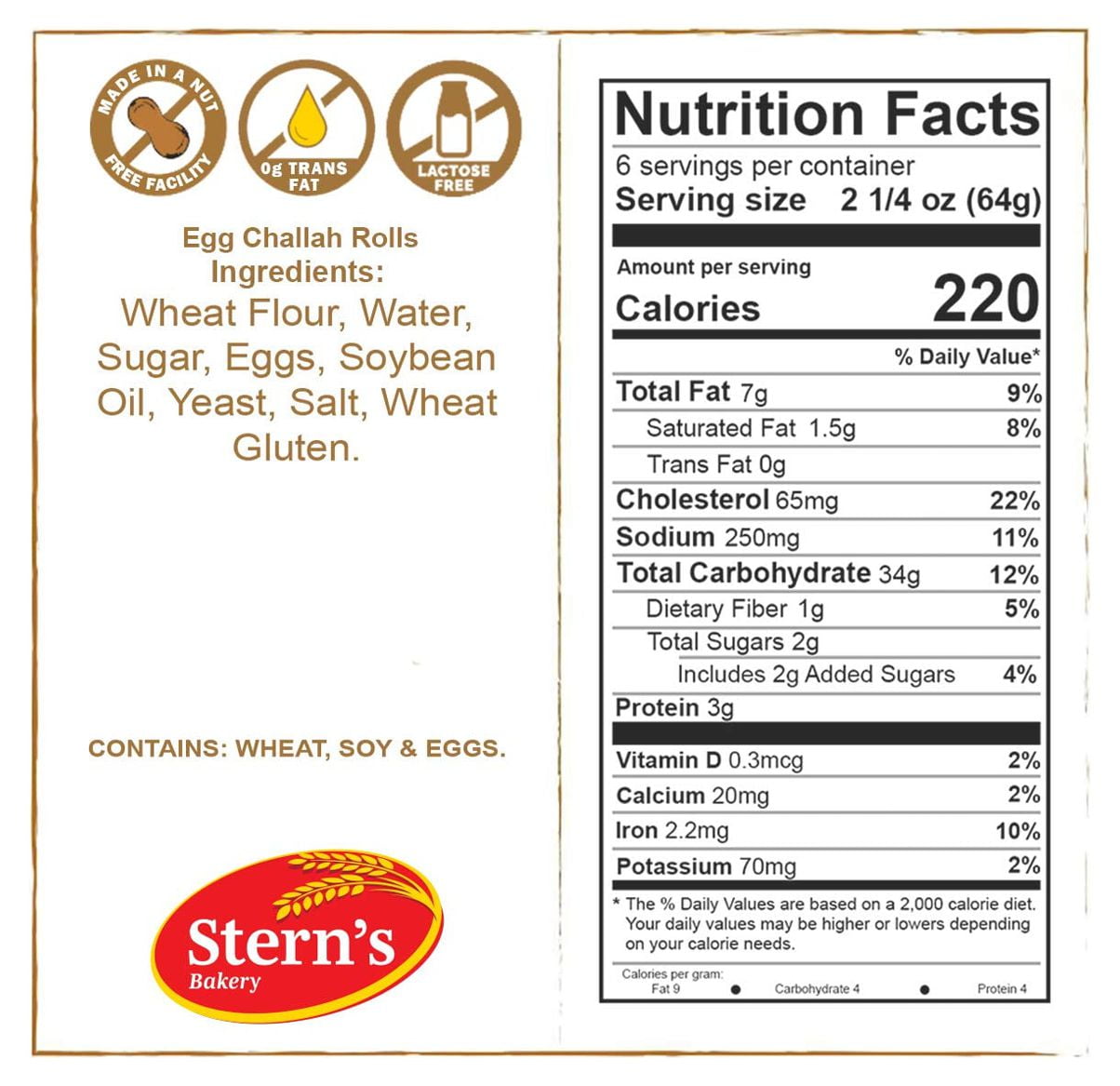 Sterns Bakery Traditional Braided Challah Breads & Rolls | Fresh & Delicious | Great for Shabbat or any Holiday | 1 Challah Bread & 1 Pack of 6 Challah Rolls | 2-3 Day Shipping | Sterns Bakery