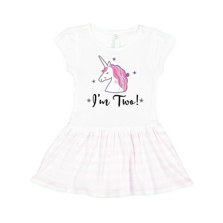 

Inktastic 2nd Birthday Unicorn Party Gift Toddler Girl Dress