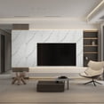 thumbnail image 2 of Dundee Deco Peel and Stick Faux Marble Wallpaper Roll, 24" x 9', White, Dark Grey Veins, 2 of 8