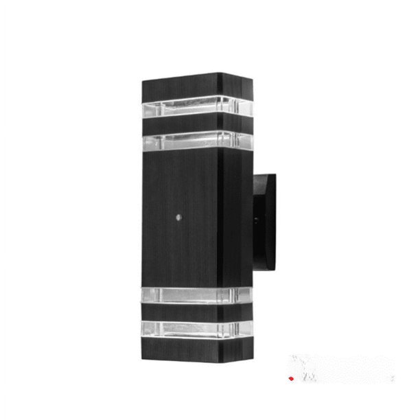 Lámpara de pared con luz LED impermeable para exteriores, con detección de movimiento humano, control de luz, para balcón, patio, columna de luz