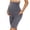 Grey, variant on Bibifish Womens Maternity Leggings Knee Length High Waist Slim Fit Pants Elastic Waistband Pocket Detail Stretchy Casual Daily Wear Comfortable Maternity Pants