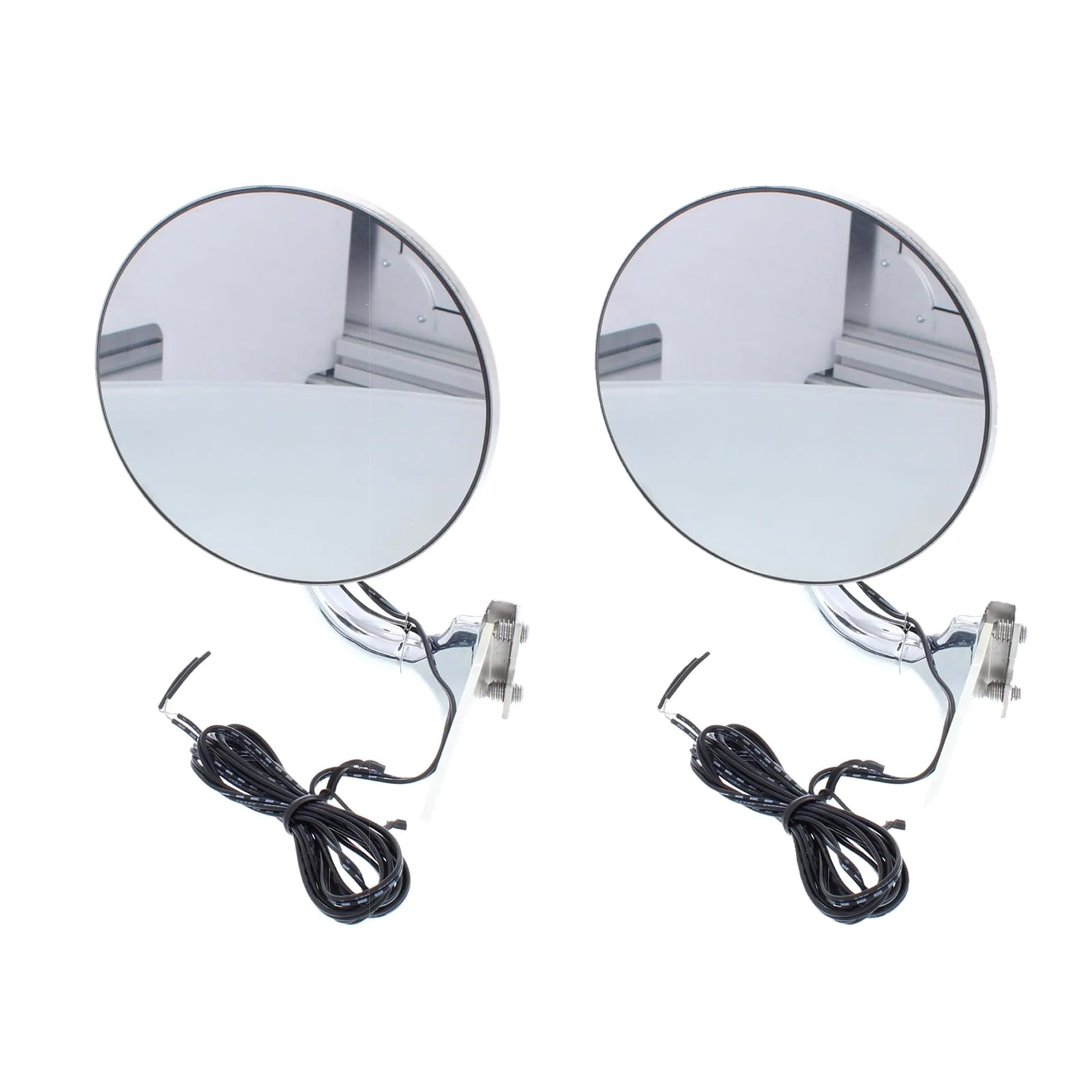 4" Peep Mirrors w/ Turn Signals, Fits Driver and Passenger 2 Pack
