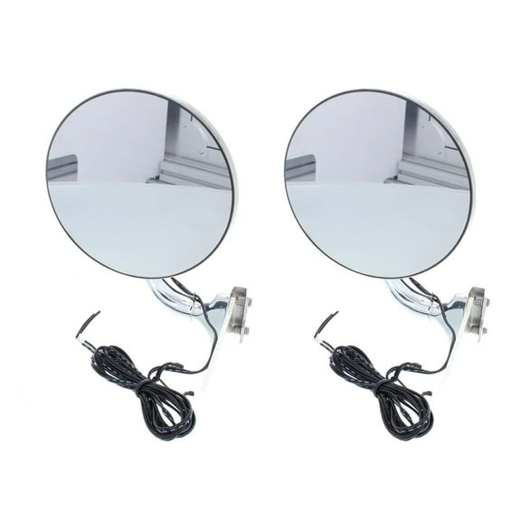 4" Peep Mirrors w/ Turn Signals, Fits Driver and Passenger - 2 Pack