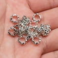thumbnail image 3 of 30/50/70pcs Ancient Silvery Alloy Flower Spacing Beads, Suitable For DIY Jewelry Making Bracelets, Necklaces, Earrings And Other Hand-made Jewelry, 3 of 11
