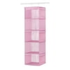 Whitmor 5 Shelf Hanging Polypro Non-Woven Sweater Shelves - Closet Organizer - Pink