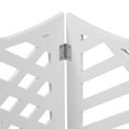 thumbnail image 4 of Etna Dog Gates for The House Freestanding Dog Gate Pet Gate, 48" Wide x 19" High - White Geometric, 4 of 8