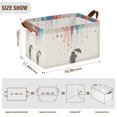 thumbnail image 7 of Yayeee Foldable Storage Basket for Shelves with Handles Waterproof Cloth Bins, Black Astronaut, 7 of 7