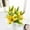 Yellow, variant on SDJMA 35cm Artificial Silk Green Lily Home Decoration Bouquet (10 Count)