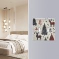 thumbnail image 4 of Yayeee Toggle Light Switch Wall Plate 2-Gang 4.56"x4.48" Decorative Outlet Cover, Beige Christmas Forest, 4 of 7