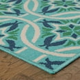 thumbnail image 2 of Oriental Weavers Meridian Area Rug 5868L Blue Circles Leaves 2' 3" x 7' 6" Rectangle, 2 of 2
