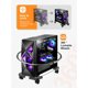 thumbnail image 3 of Computer Tower Stand, Adjustable  CPU Stand with Rolling Caster Wheels, Premium PC Tower Stand Holder for Floor Carpet Gaming PC, 3 of 6