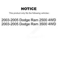 thumbnail image 2 of Kugel Front Wheel Bearing Hub Assembly 70-515061 for Car 2003-2005 Dodge Ram 2500 3500 4WD, 2 of 11