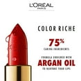 thumbnail image 2 of L'Oreal Paris Makeup Colour Riche Original Creamy, Hydrating Satin Lipstick, 315 True Red, 1 Count, 2 of 3