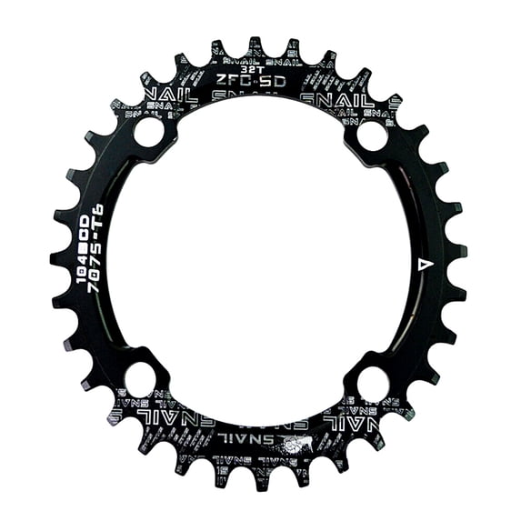 30-52T 104BCD Narrow Wide MTB Chainring, Single Speed Round Oval AL7075 CNC Mounrtain Bike Chain Ring, Ultralight Chainwheel, fit Shimano/SRAM/FSA Crank 7-11S Chains