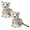 Z-White 2PCS, variant on kjfeif Tiger Stuffed Animals, 9.1" Stuffed Tiger Animal Plush toys Safari Cute Realistic Tiger Plush Gifts for Kids Boys Girl Soft Pillow Jungle Birthday Valentine