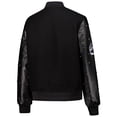 thumbnail image 3 of Women's The Wild Collective Black Seattle Seahawks Varsity Full-Snap Sparkle Jacket, 3 of 3