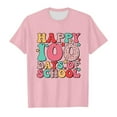 thumbnail image 4 of 100 Days Of School T Shirt Youth Girls Letter Print Soft Short Sleeve Round Neck Holidays Tops T-Shirts Toddler To Big Kid 4-5 Years, 4 of 4