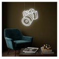 thumbnail image 3 of Letrero De Neón LED Con Forma Cámara Para Pared, Ideal Para Estudio Fotográfico, Decoración Creativa, Dormitorio, Sala Juegos, 19.6918.23in/5046.3cm, 3 of 6