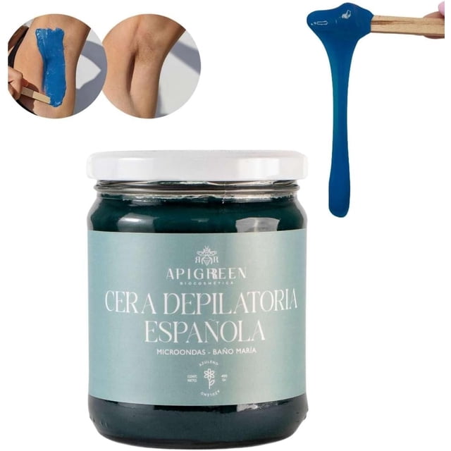 CERA ESPAÑOLA DEPILATORIA PARA MICROONDAS AROMA AZULENO 400 GR