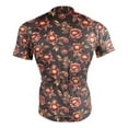 thumbnail image 4 of joogoo Red Peony Flowers Pattern Men's Cycling Jerseys Mountain Bike Short Sleeve Tops 3XL, 4 of 7