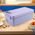 thumbnail image 5 of YAHHU Heated Lunch Box Electric Food Warmer, Large 1L Capacity Portable Stainless Steel Meal Container, Ideal for Commuter Office and Car Use, Stylish Purple Design (10.63 inches/27.00 centimeters), 5 of 9
