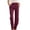 Wine, variant on Lixiuxyad Long Straight Pants Pants For Women Wide Leg Casual Pants With Pockets Lightweight High Waisted Adjustable Tie Knot Loose Trousers Green