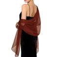 thumbnail image 2 of AHMOMEI Women’s Sheer Chiffon Shawl Wraps, Lightweight Solid Color Stole Scarf, Elegant Cover Up for Evening Dresses Wedding Bridesmaid Party (L), 2 of 3