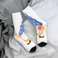 thumbnail image 5 of Logiee Autumn Funny Gnomes Print Adult Socks for Men & Women,Calf Socks, Ankle Socks,Boots Socks,Breathable Casual Sock,Unisex Crew Socks, 5 of 6