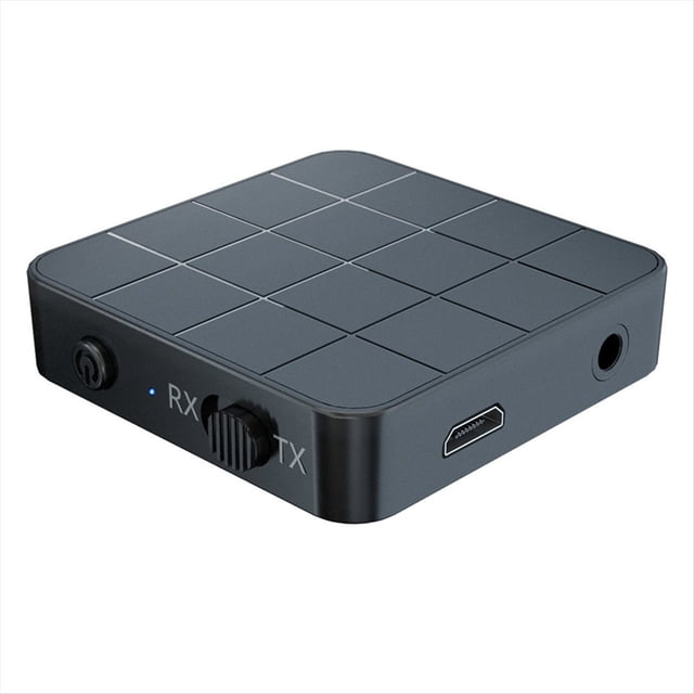 Transmisor y Receptor de Audio Bluetooth 5.0 2 en 1, Adaptador Inalámbrico de 3,5 mm, Adaptador de Audio Estéreo para TV y Altavoces de Coche.