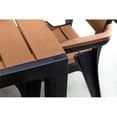 thumbnail image 5 of Afuera Living Modern 4-Seat Patio Dining Table in Black / Teak Brown, 5 of 13