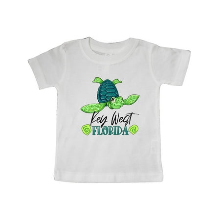 

Inktastic Key West Florida Happy Sea Turtle Gift Baby Boy or Baby Girl T-Shirt